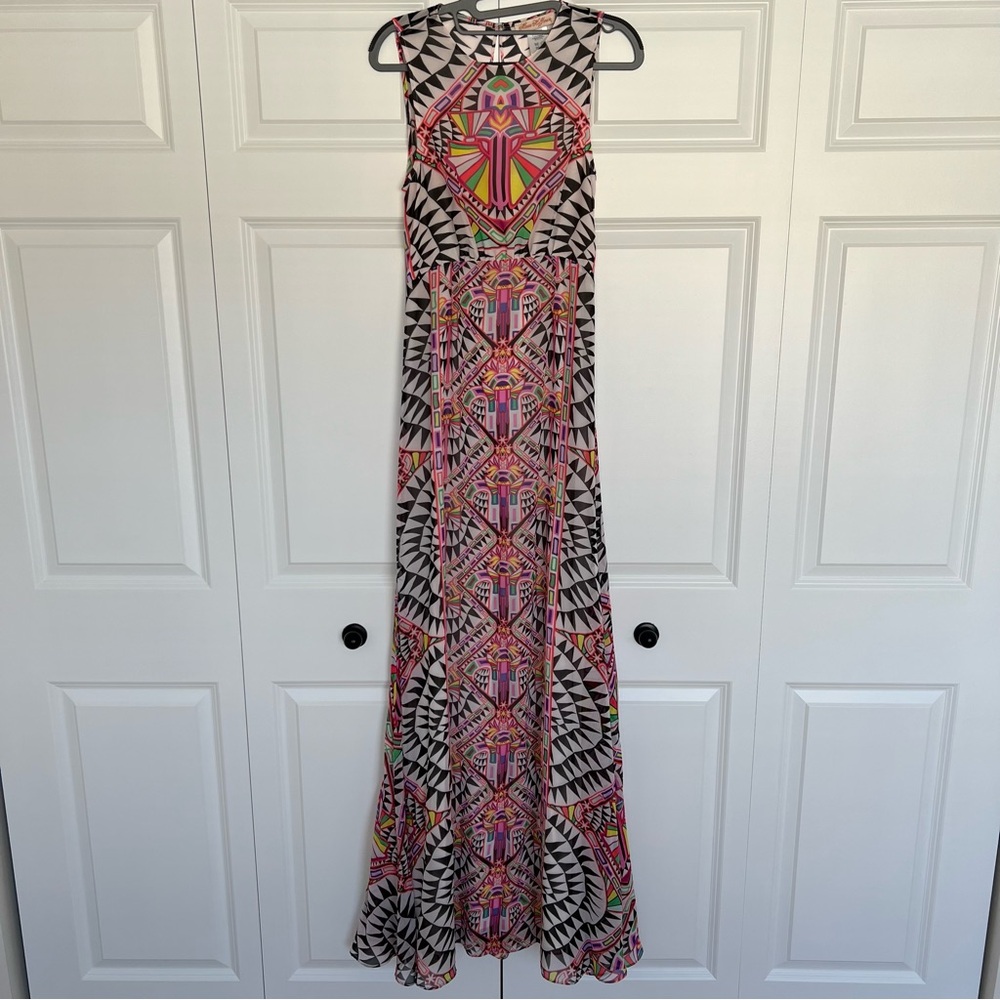 Mara Hoffman Aztec Geometric Print Maxi Dress